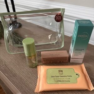 Pixi Skincare Set with Green and Orange Accents